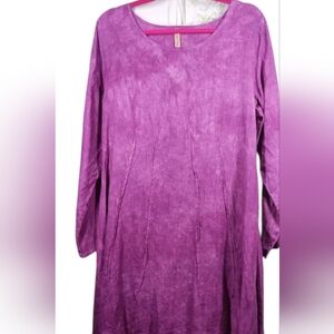 Steel Pony Lagenlook 🐎 Hand Dyed linen Tunic Dress